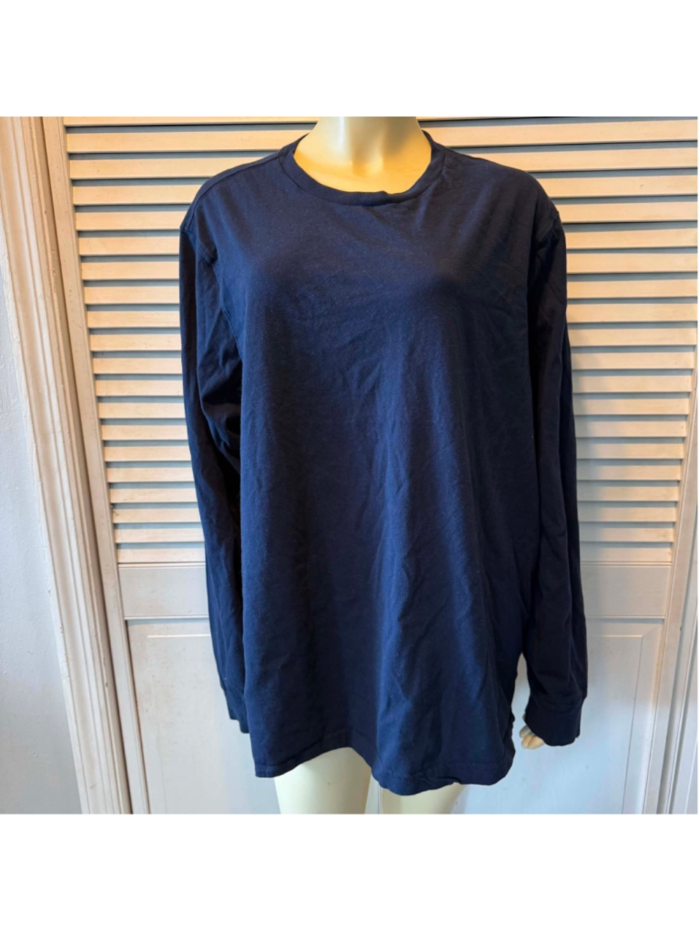 Men's GEORGE Blue Long Sleeve Tee 2XLT